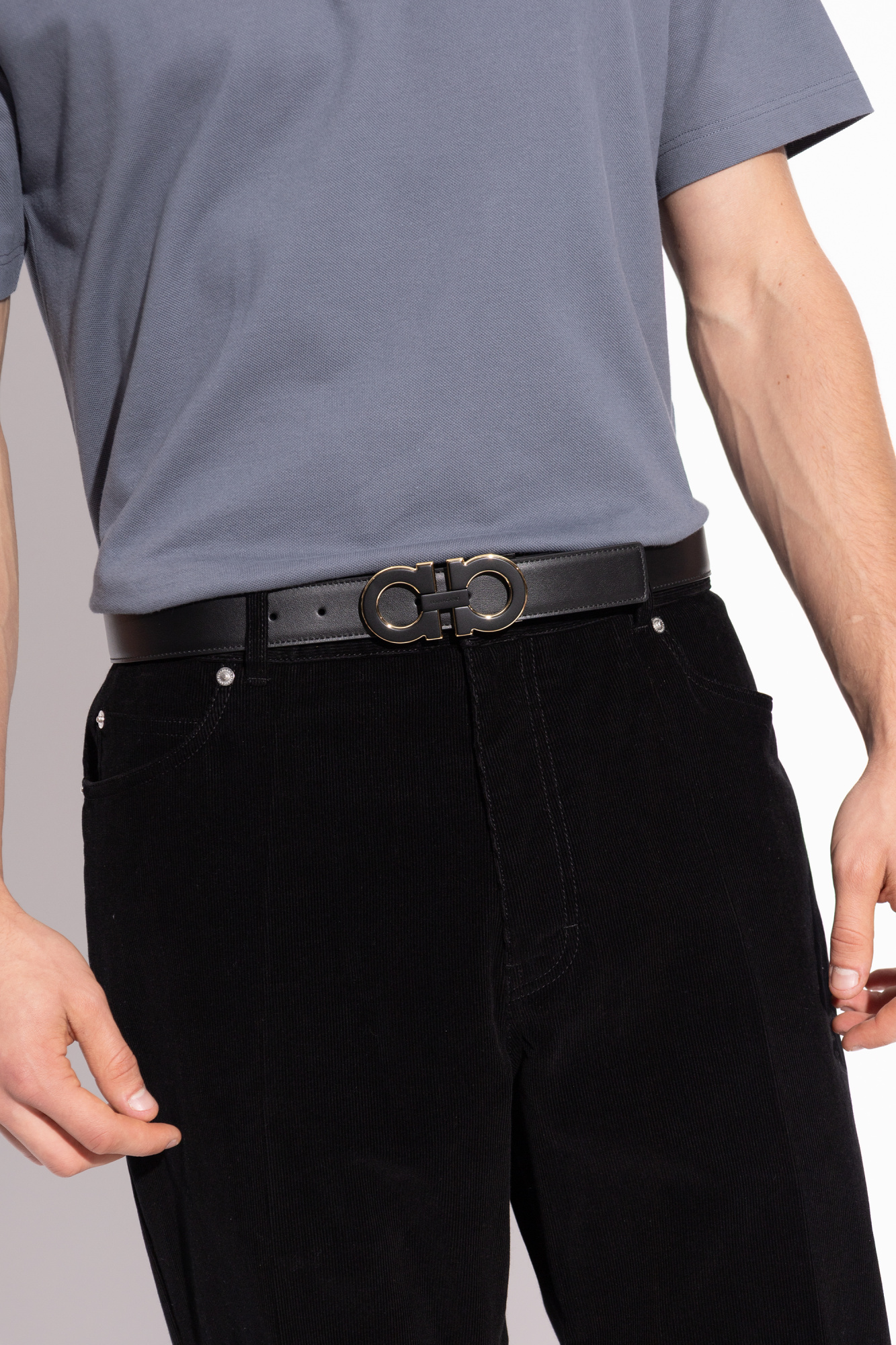 【送料&関税込】Ferragamo Double Gancini Buckled Belt FERRAGAMO Double-sided belt | Men's Accessories | Vitkac